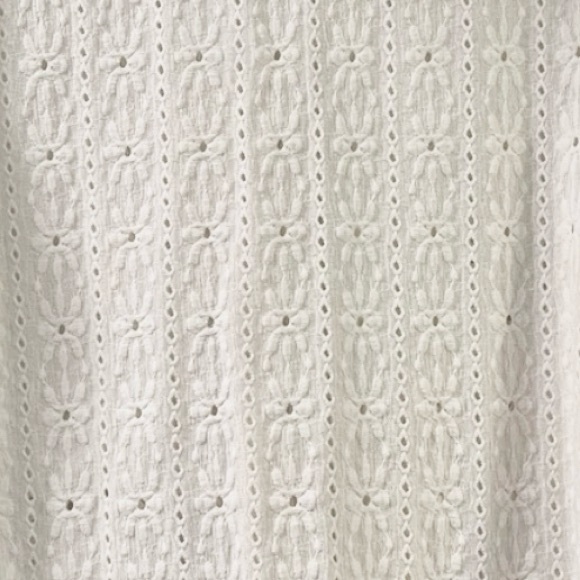 Emery Rose~Blouse~Short Sleeve~Size 1X~Lace~Sheer~Ivory/Cream - Picture 4 of 5